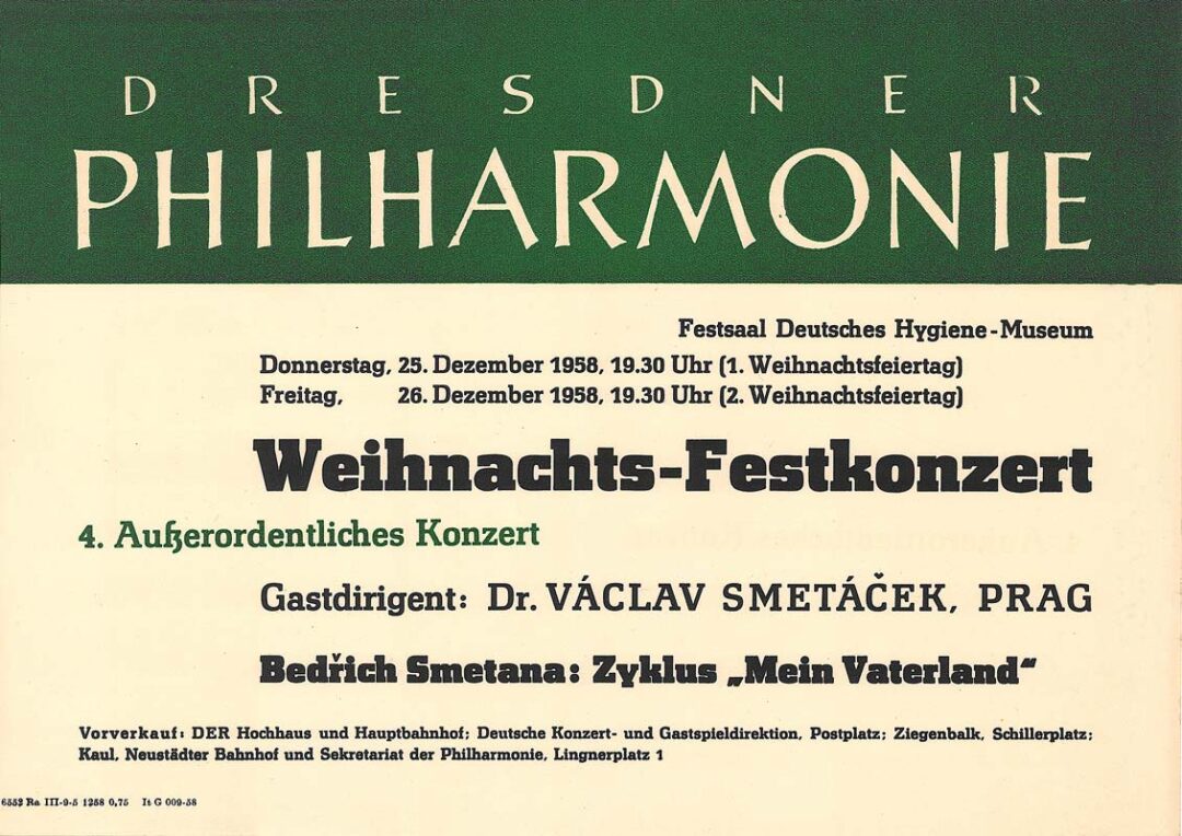 1958 │ NDR. Drážďany, Drážďanská filharmonie